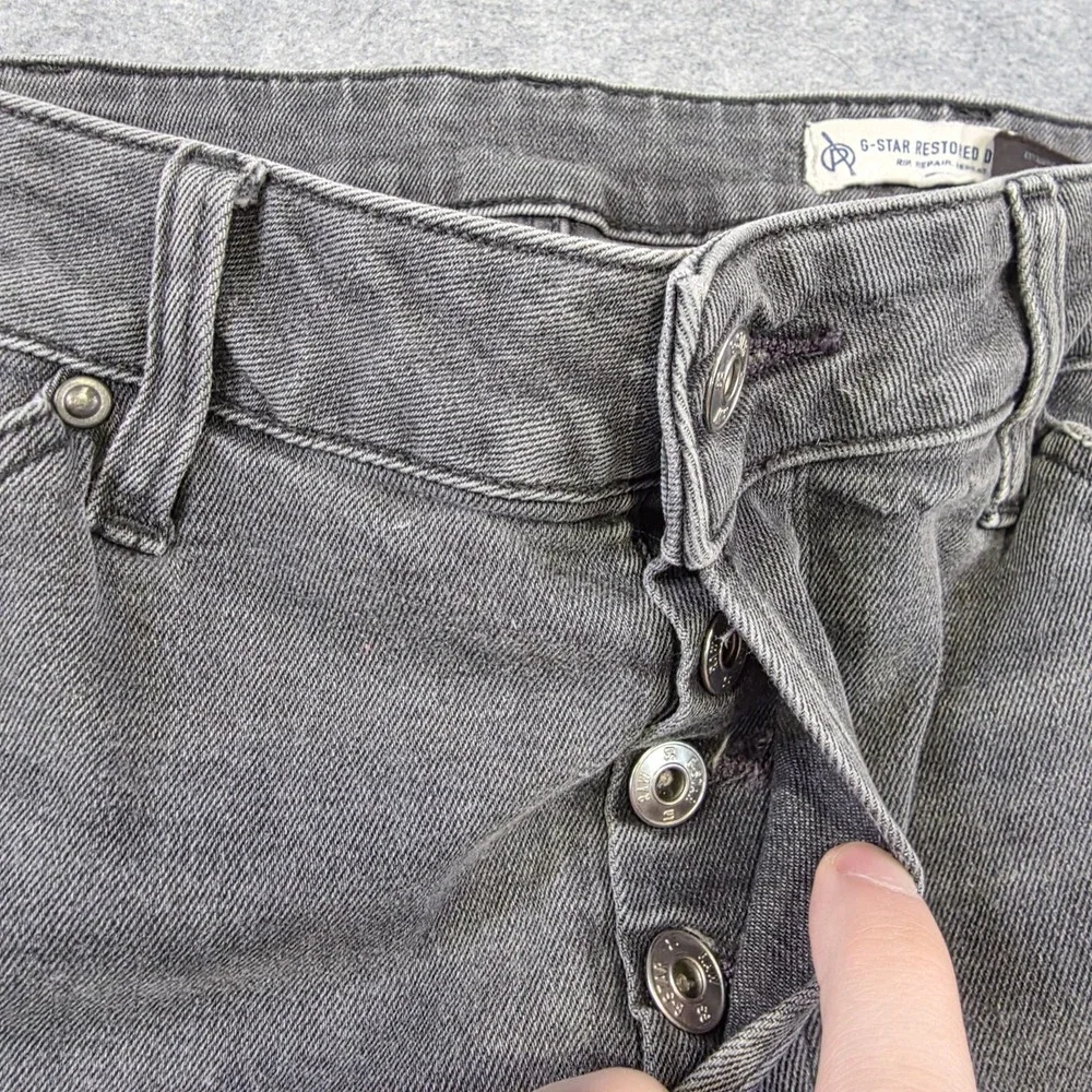 G-Star RAW Jeans Mens‎ 32x32 Gray 5620 Slim Tapered Restored Biker Denim